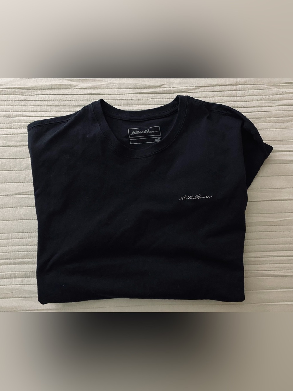 Eddie Bauer Black Short-Sleeve Crewneck Tee